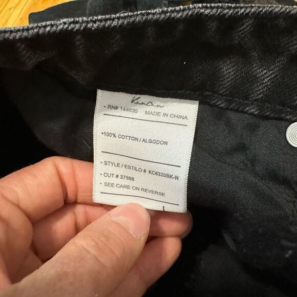 NWT Kancan Kaya High Rise Distressed Look Shorts Women’s Size LRG Black - Picture 5 of 13